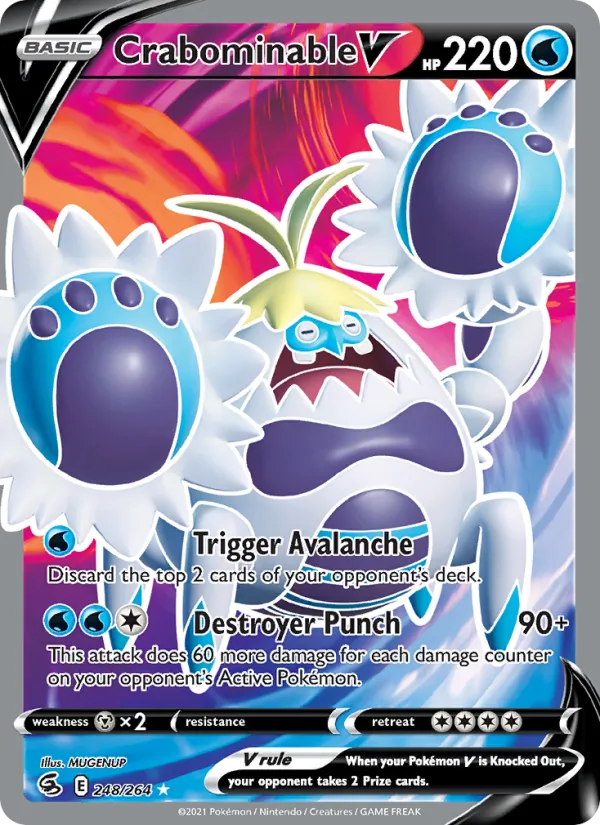 Crabominable V 248 – Holo