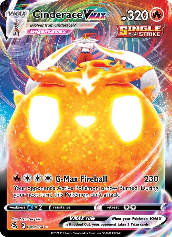 Cinderace VMAX 45 – Holo