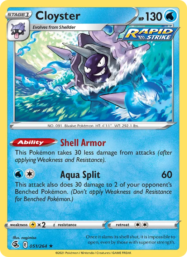 Cloyster 51 – Non-holo