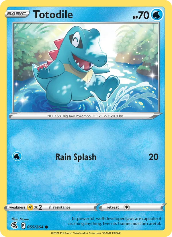 Totodile 55 – Non-holo