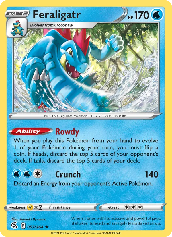 Feraligatr 57 – Reverse Holo