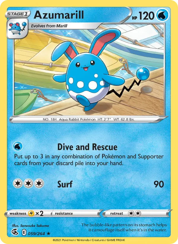 Azumarill 59 – Non-holo