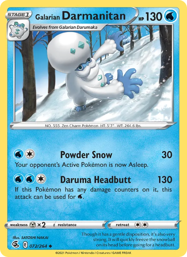 Galarian Darmanitan 72 – Non-holo