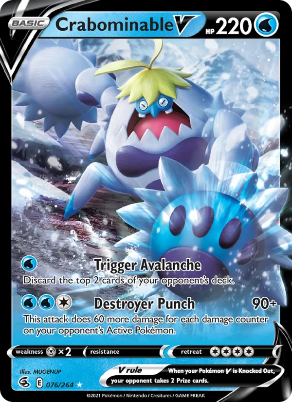 Crabominable V 76 – Holo