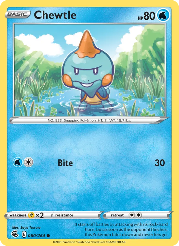 Chewtle 80 – Non-holo