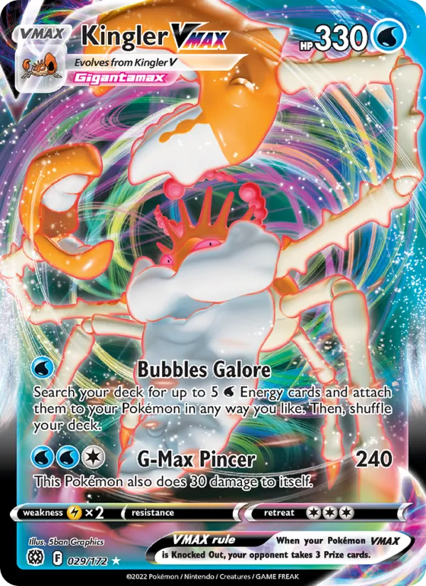 Kingler VMAX 029 – Holo
