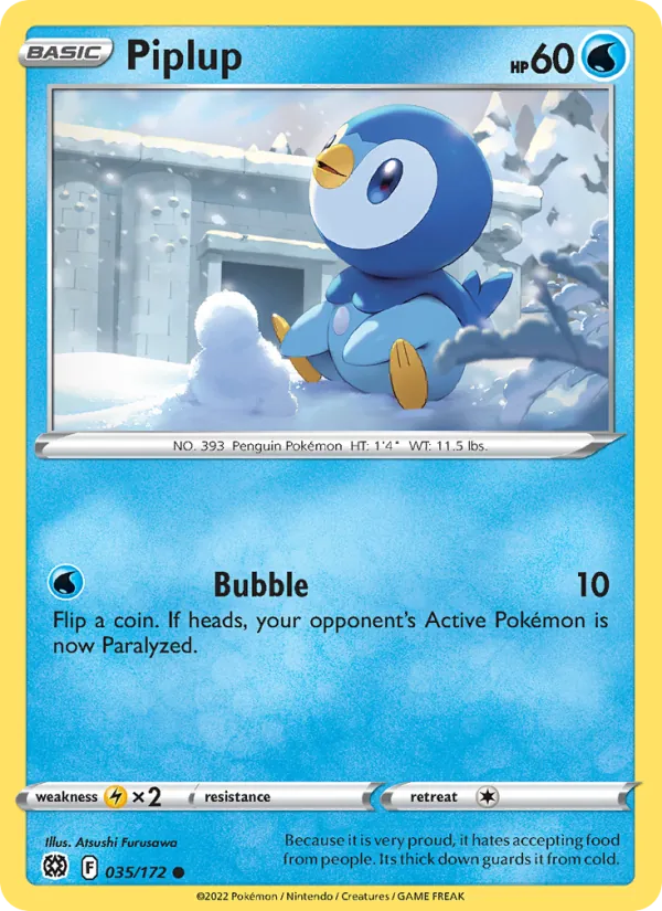Piplup 035 – Non-holo