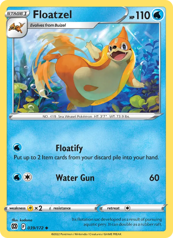 Floatzel 039 – Non-holo