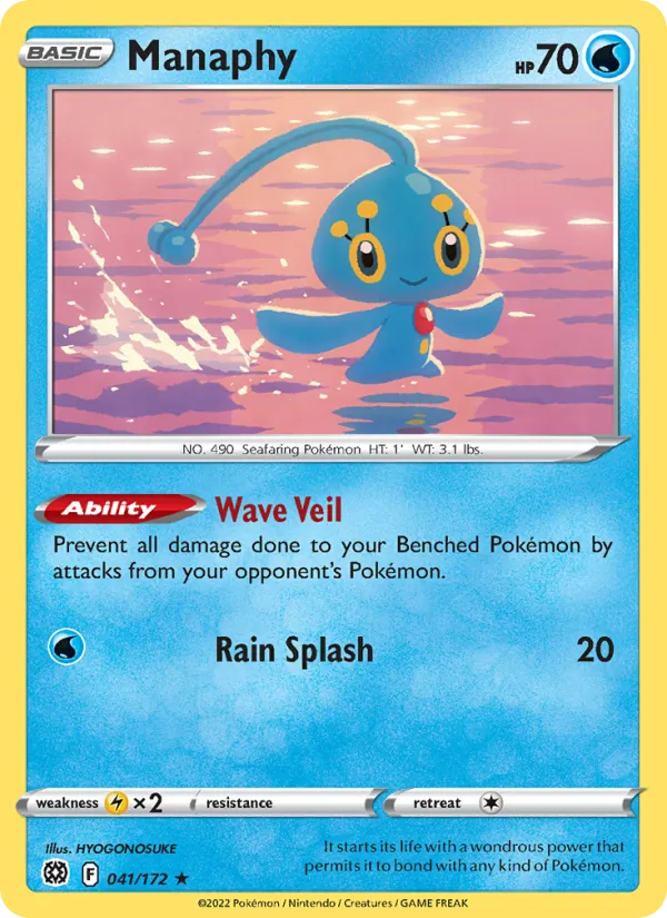 Manaphy 041 – Non-holo