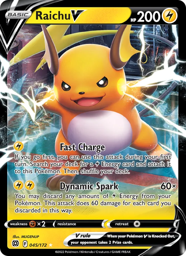 Raichu V 045 – Holo