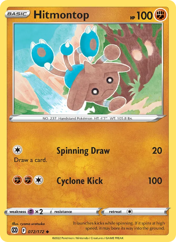 Hitmontop 072 – Non-holo