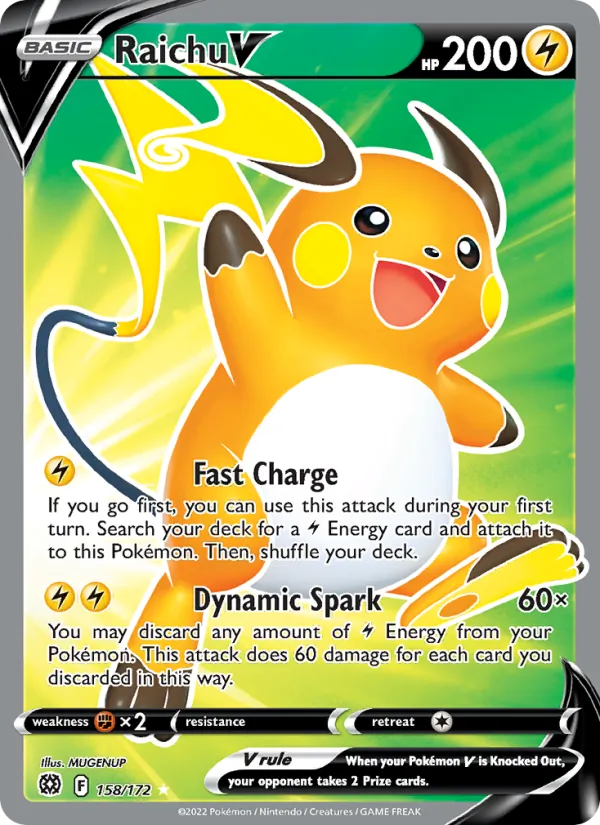Raichu V 158 – Holo