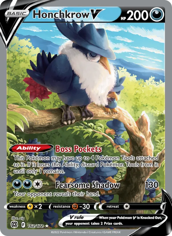 Honchkrow V 162 – Holo