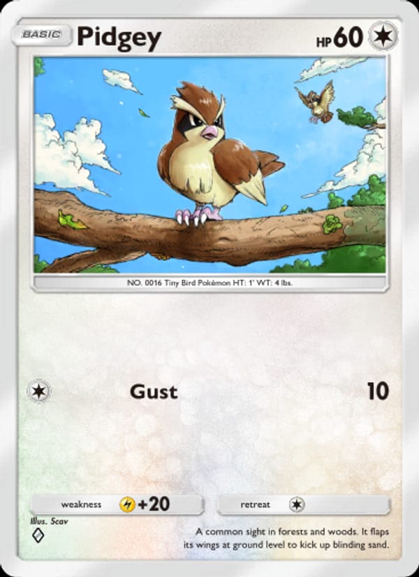 Pidgey 186/226
