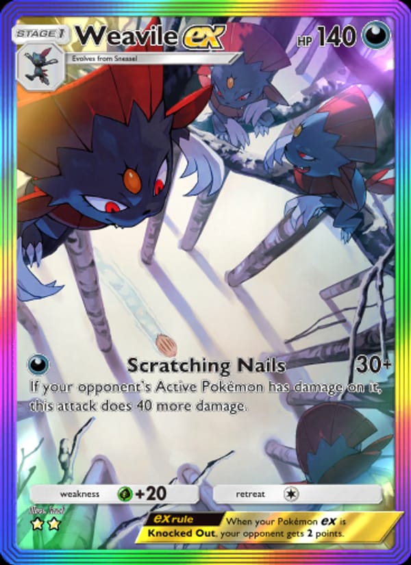 Weavile ex 201/140