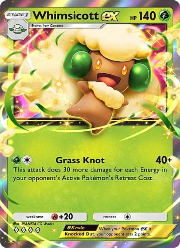 Whimsicott ex Pokémon TCG Card