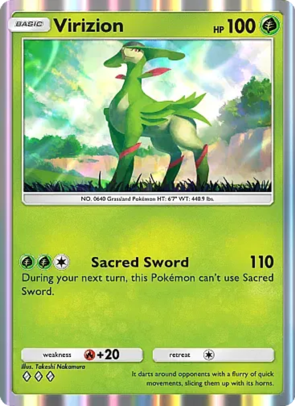 Virizion Pokémon TCG Card