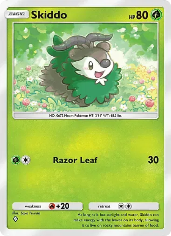 Skiddo Pokémon TCG Card