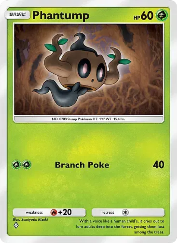 Phantump Pokémon TCG Card