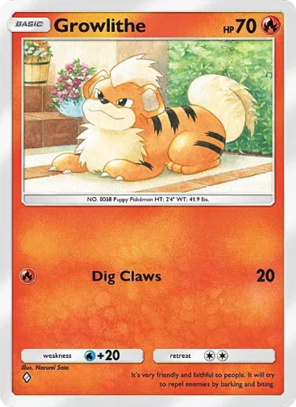 Growlithe Pokémon TCG Card