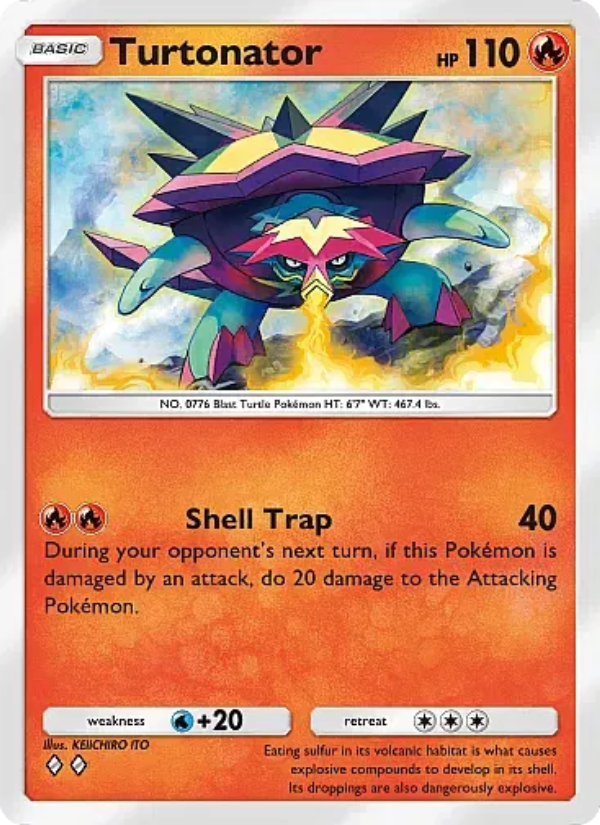 Turtonator Pokémon TCG Card