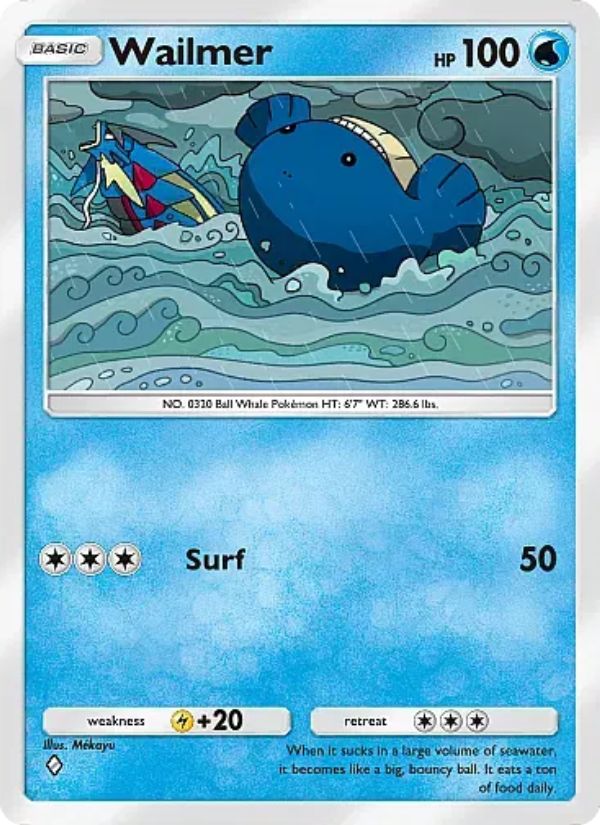 Wailmer Pokémon TCG Card