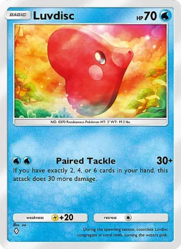Luvdisc Pokémon TCG Card