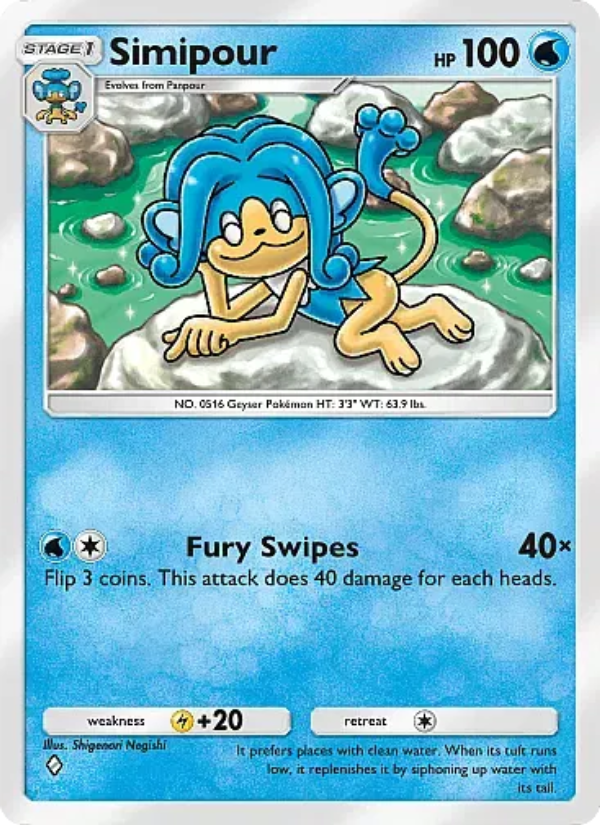 Simipour Pokémon TCG Card