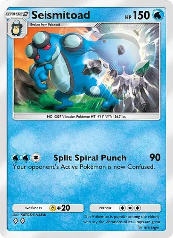 Seismitoad Pokémon TCG Card
