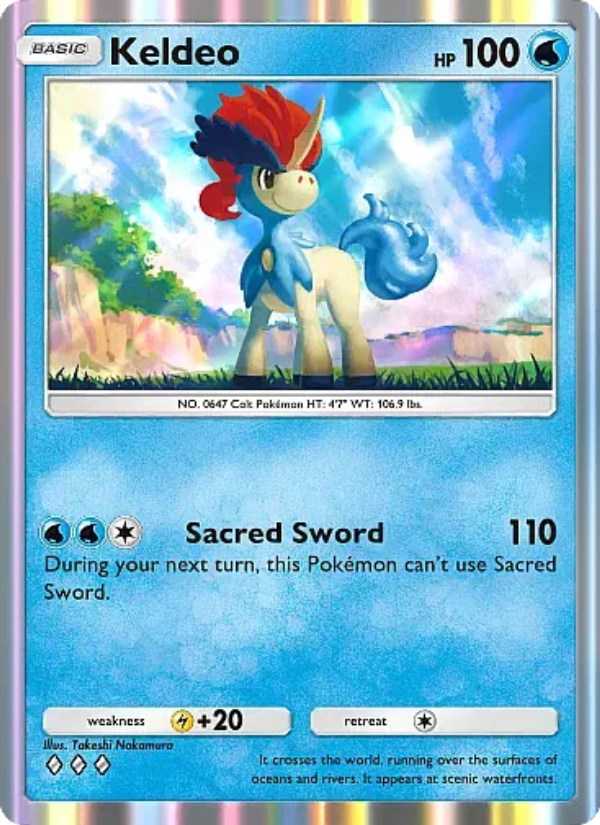 Keldeo Pokémon TCG Card