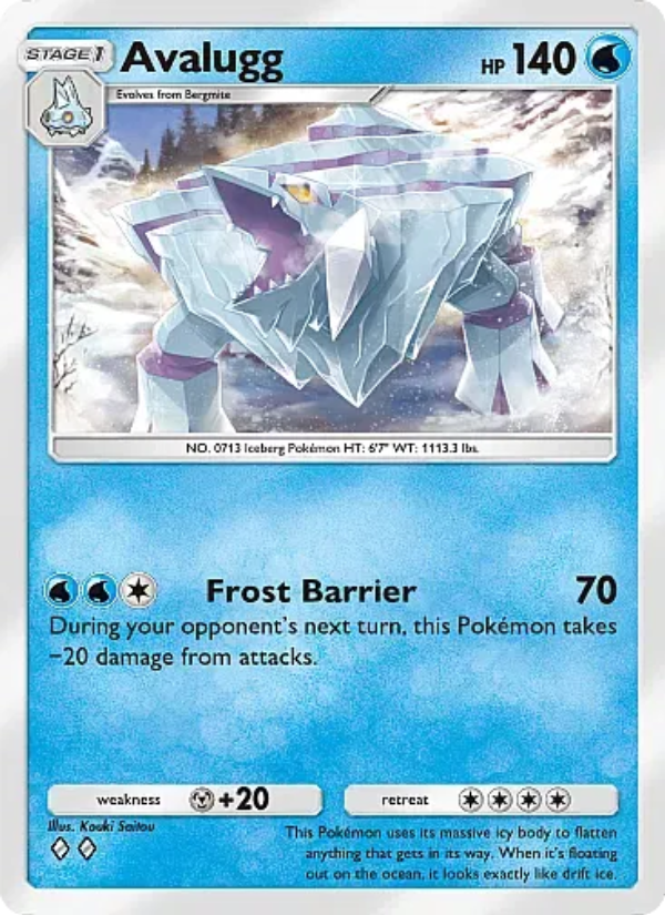 Avalugg Pokémon TCG Card