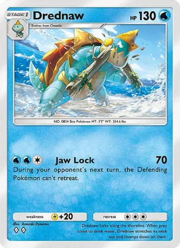 Drednaw Pokémon TCG Card