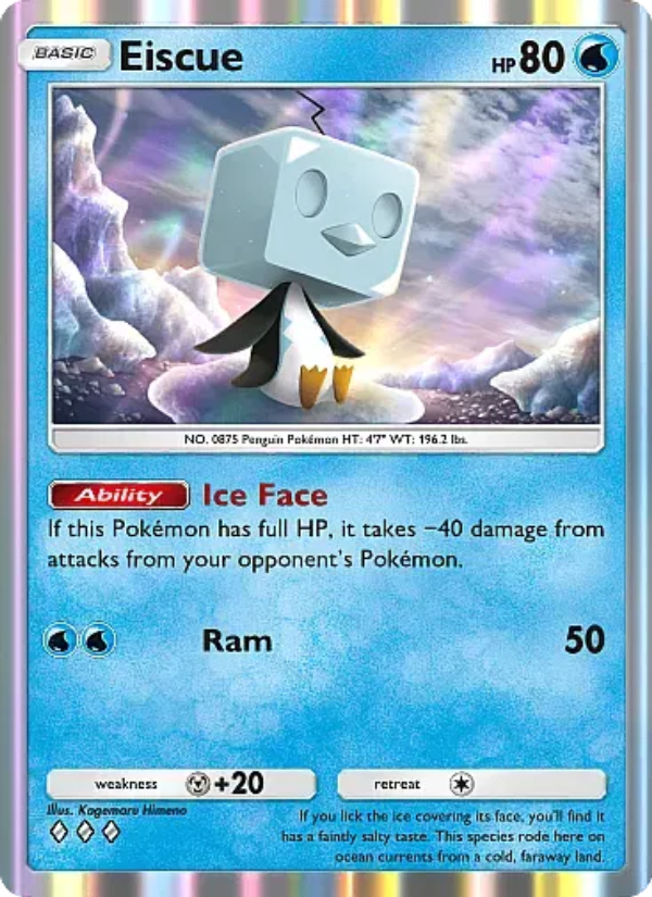 Eiscue Pokémon TCG Card