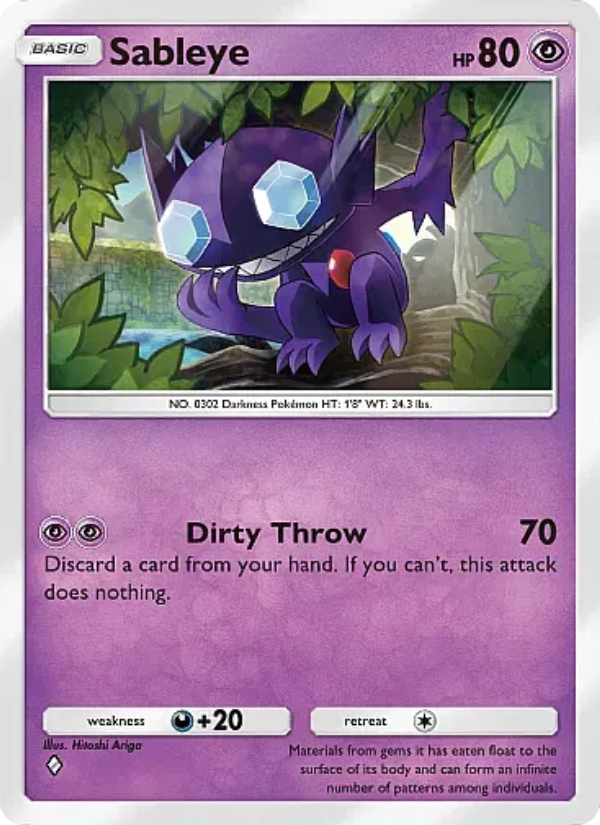 Sableye Pokémon TCG Card
