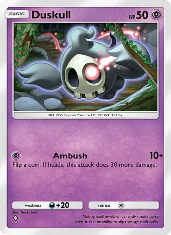 Duskull Pokémon TCG Card