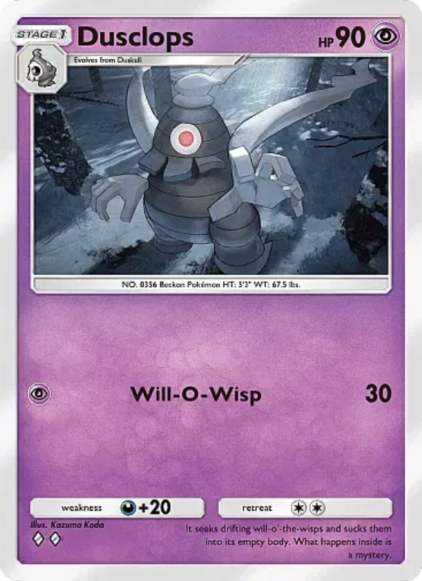 Dusclops Pokémon TCG Card