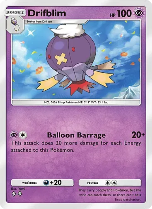 Drifblim Pokémon TCG Card