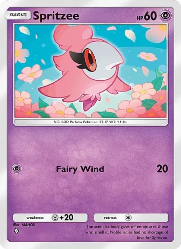 Spritzee Pokémon TCG Card