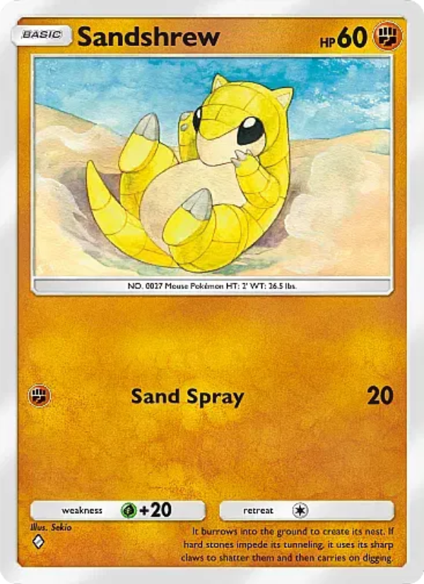 Sandshrew Pokémon TCG Card