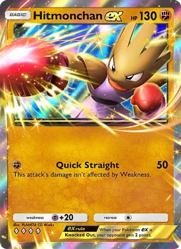 Hitmonchan ex Pokémon TCG Card