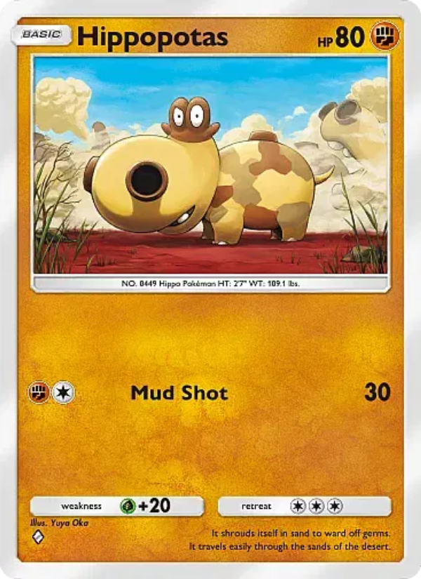 Hippopotas Pokémon TCG Card