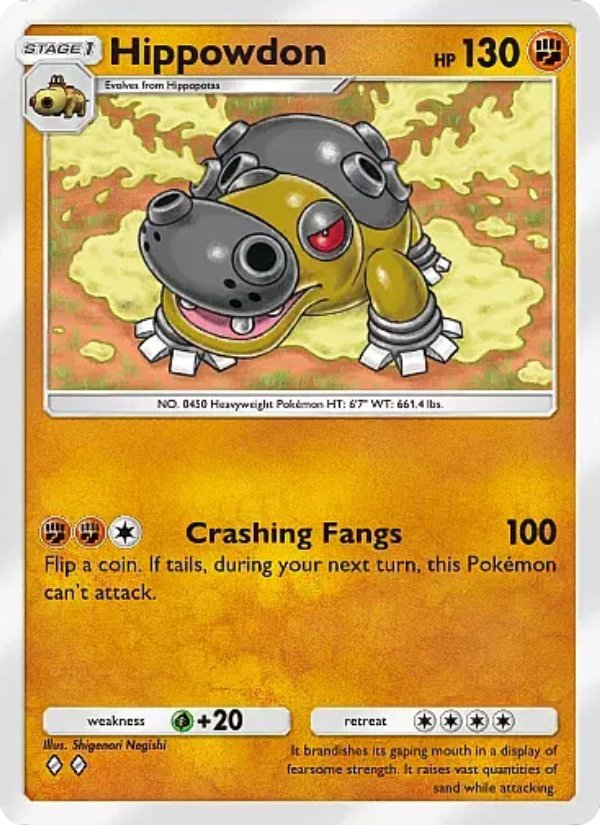 Hippowdon Pokémon TCG Card