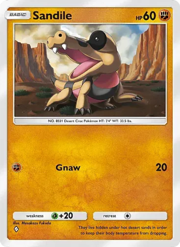 Sandile Pokémon TCG Card