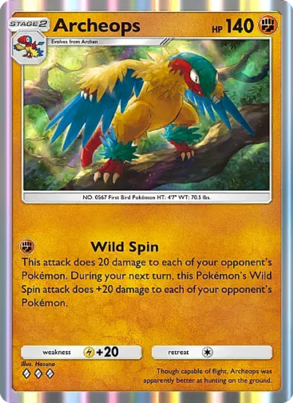 Archeops Pokémon TCG Card