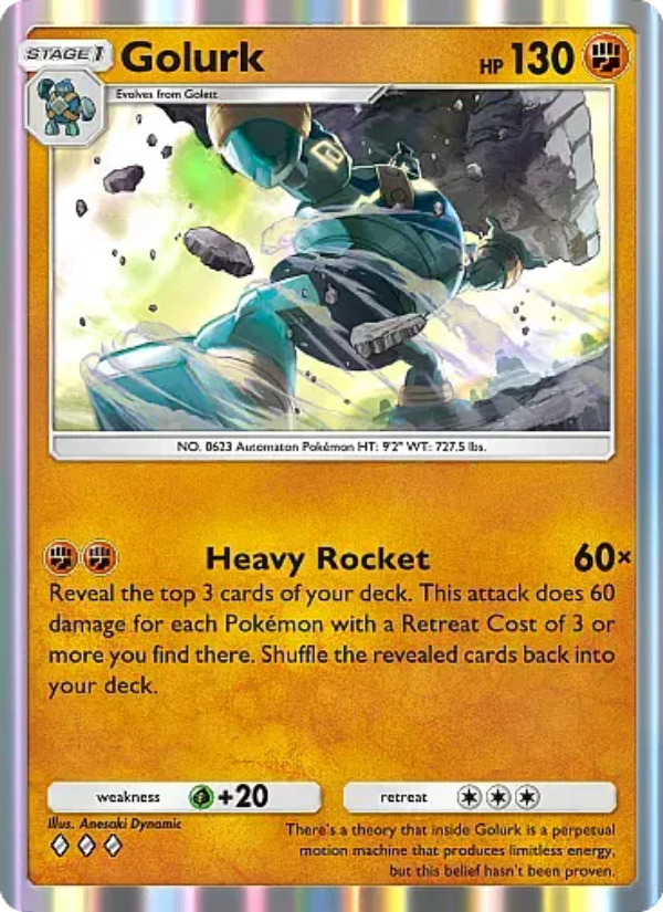Golurk Pokémon TCG Card