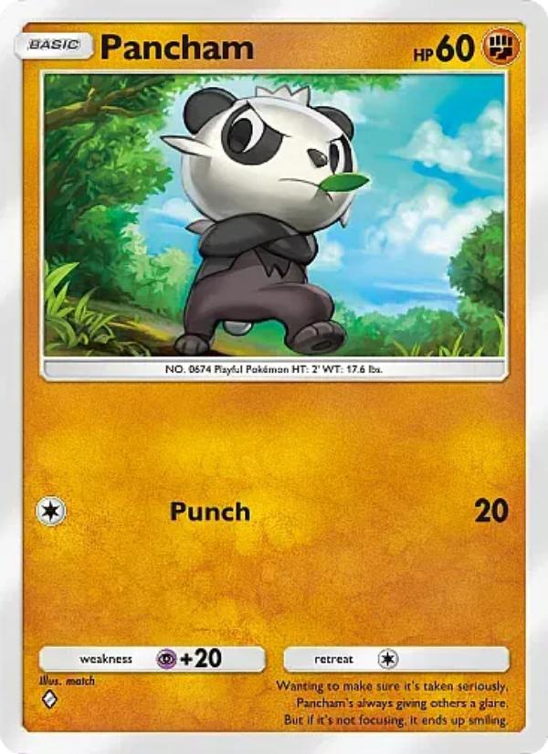Pancham Pokémon TCG Card