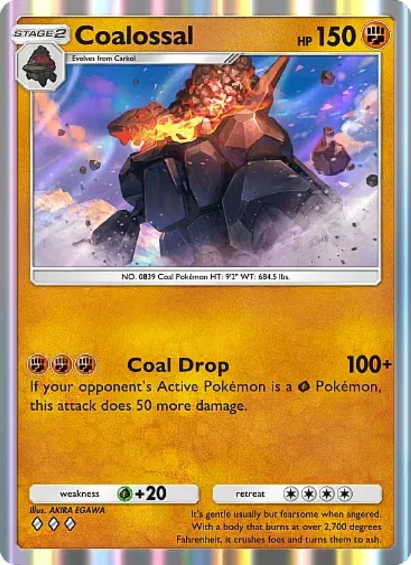 Coalossal Pokémon TCG Card