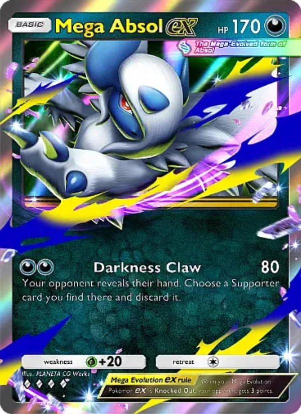 Mega Absol ex Pokémon TCG Card