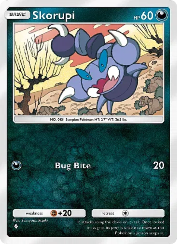 Skorupi Pokémon TCG Card