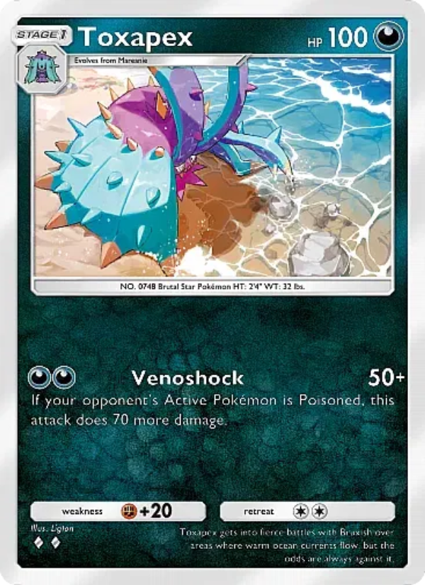 Toxapex Pokémon TCG Card